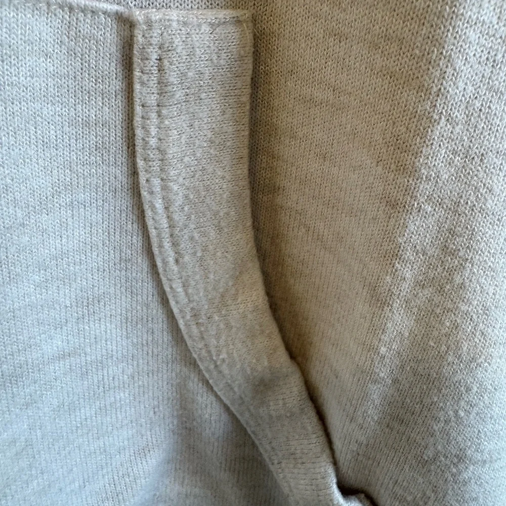 GAP Soft Oatmeal Lightweight Hoodie Size Small Neutral Minimal - Picture 4 of 7